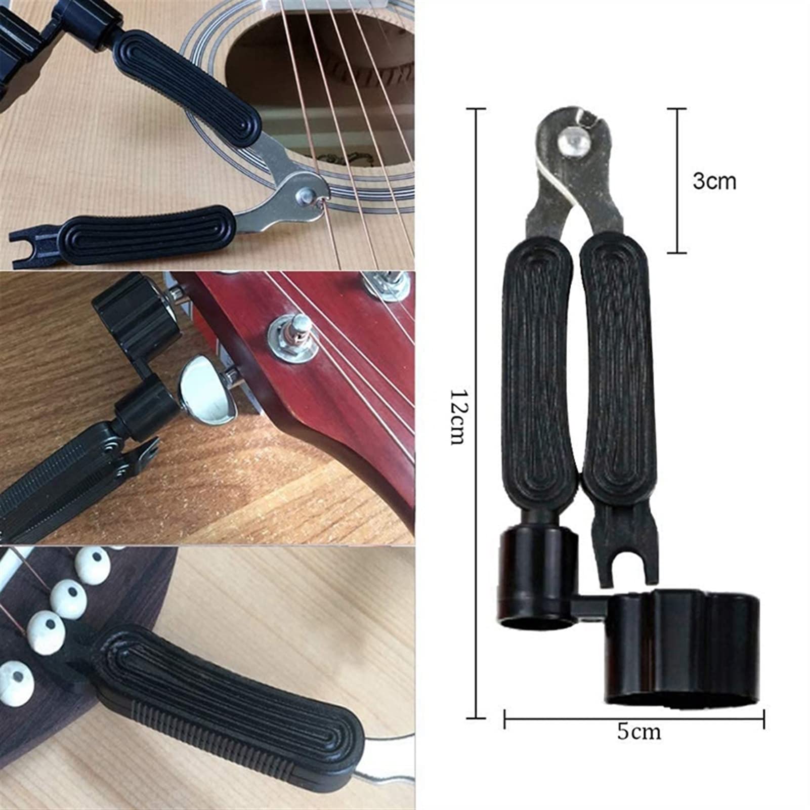Narzędzia gitarowe zestaw do zmiany narzędzi gitarowych struny kostki kostki capo uchwyt na kostki tuner mostek szpilki kciuk palec kostki zestaw akcesoriów narzędzia gitarowe