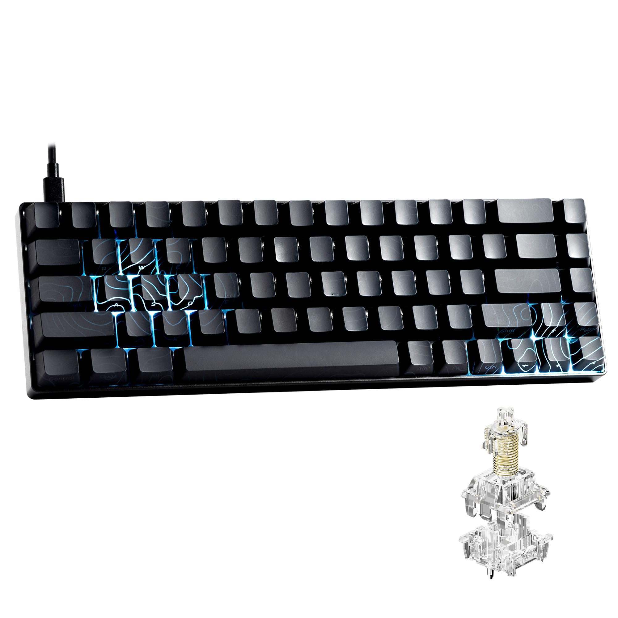 Amazon.com: XVX HE68 Max Rapid Trigger Keyboard 60% Percent,Hall