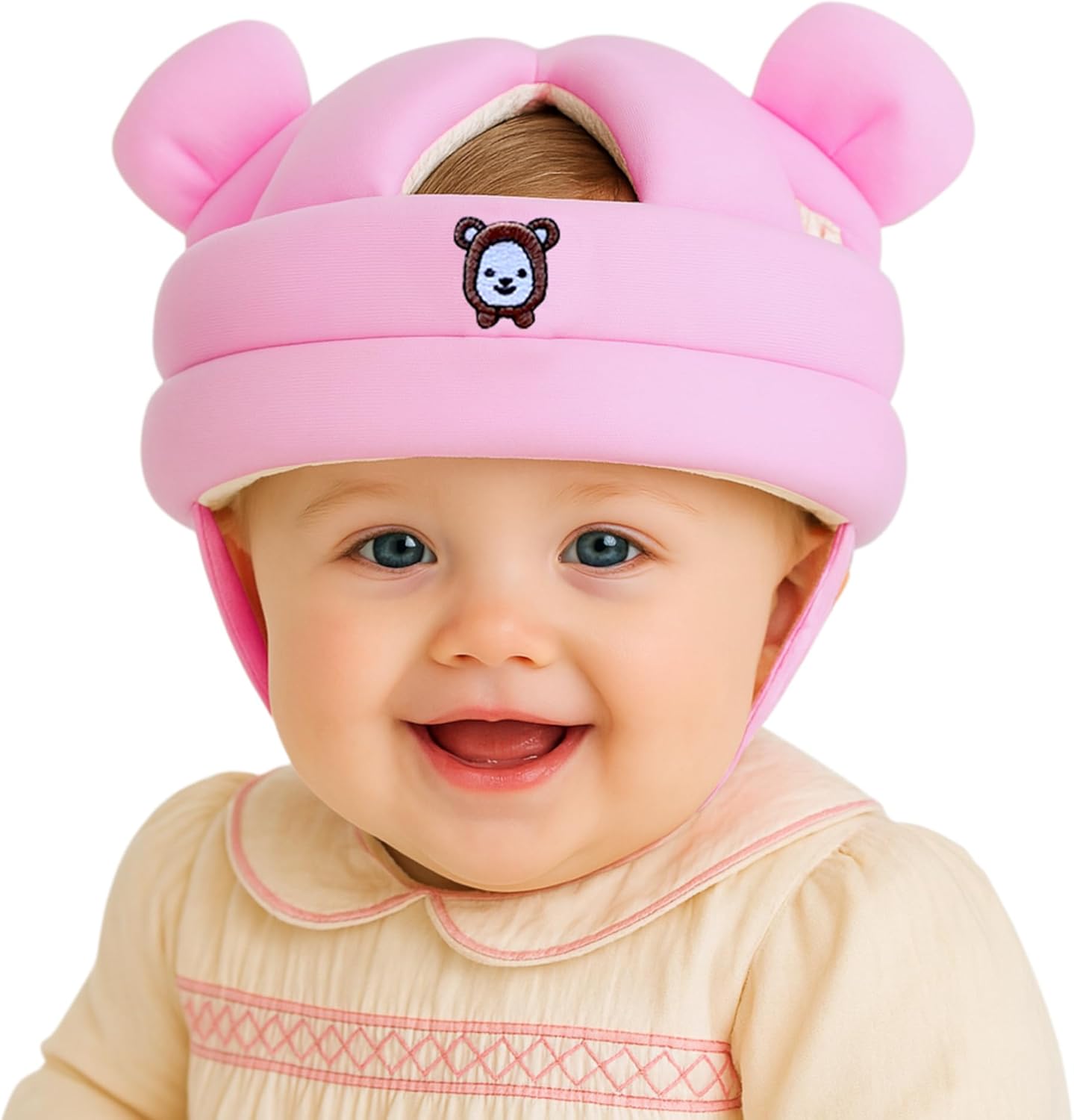 Baby Head Protector for Crawling Walking, Infant Helmet with Foam Bumpers, Adjustable Baby Helmet for Crawling Walking, Toddler Helmet - Head Protector for Baby Walking 12-36 Months.