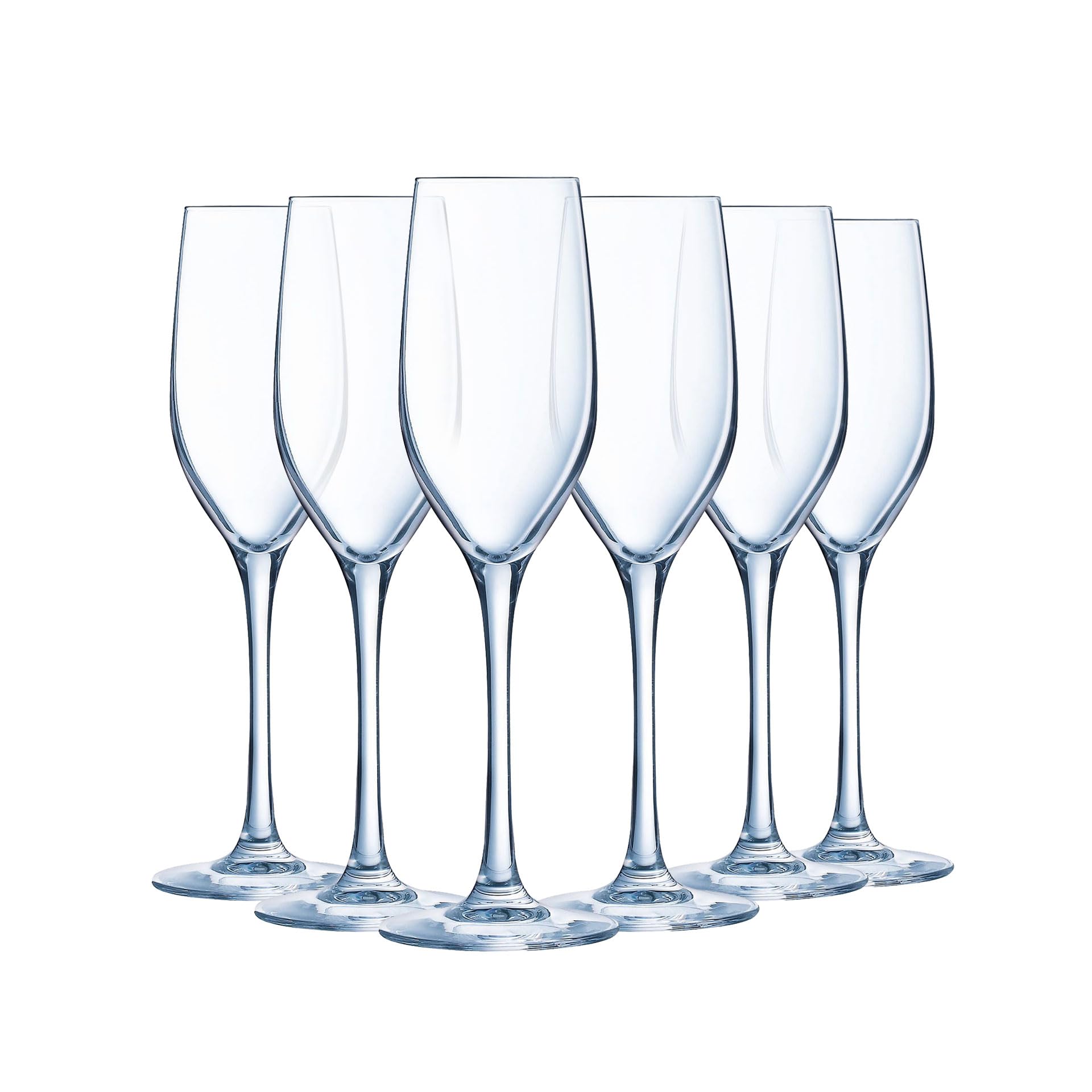 Chef & Sommelier - Sequence Collection - 6 Flutes 17 cl - Made in France - Reinforced Packaging