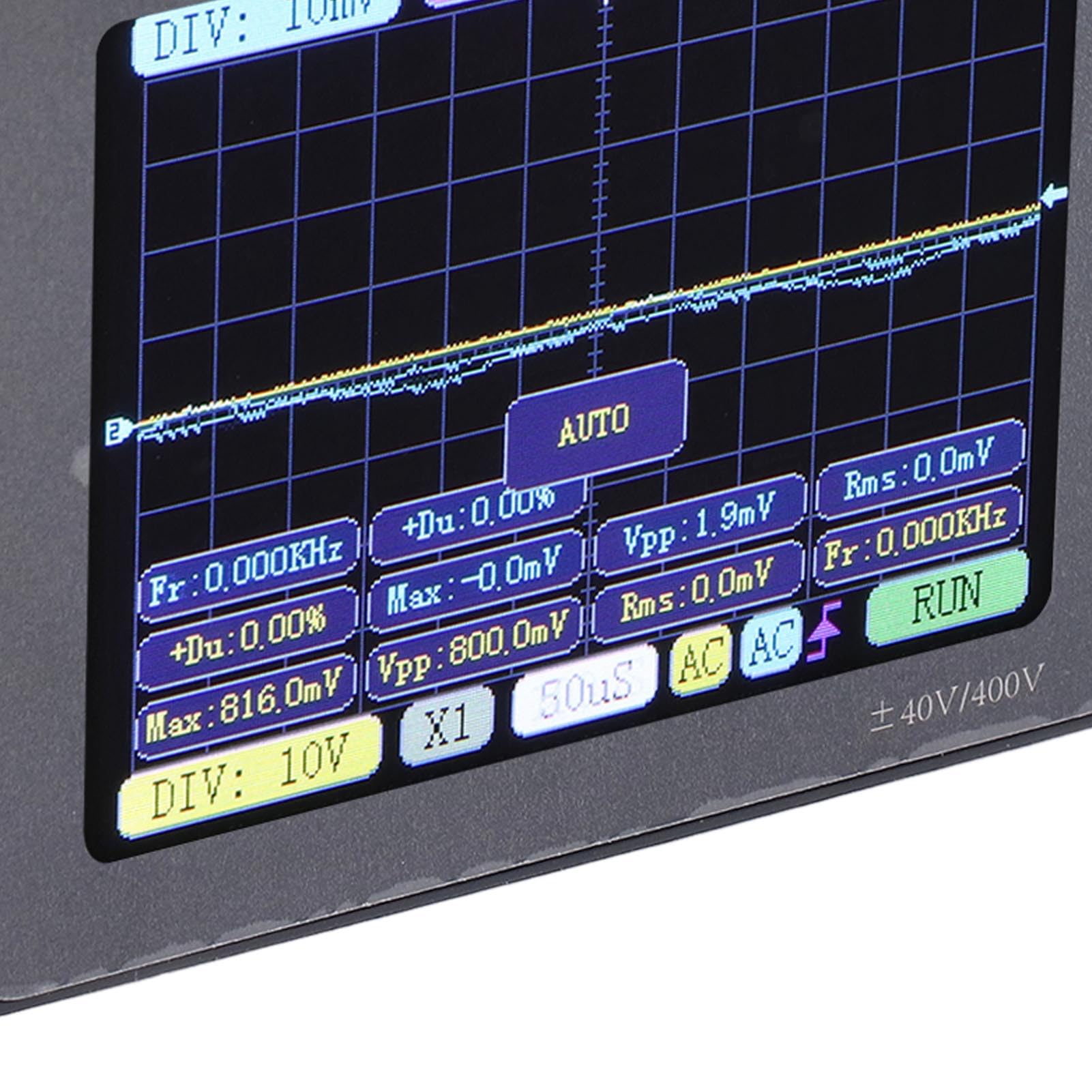Osciloscopio Digital Portátil de Doble Canal, Alto Rendimiento, Frecuencia de Muestreo de 50 M para Uso Automotriz, Tamaño de 3,2 Pulgadas
