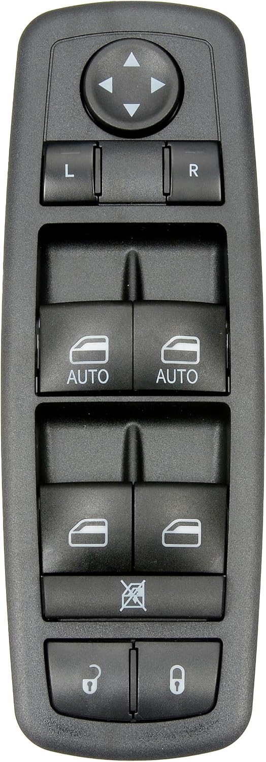Dorman 901-685 Front Driver Side Master Window Switch - 10 Button Compatible with Select Chrysler/Jeep Models