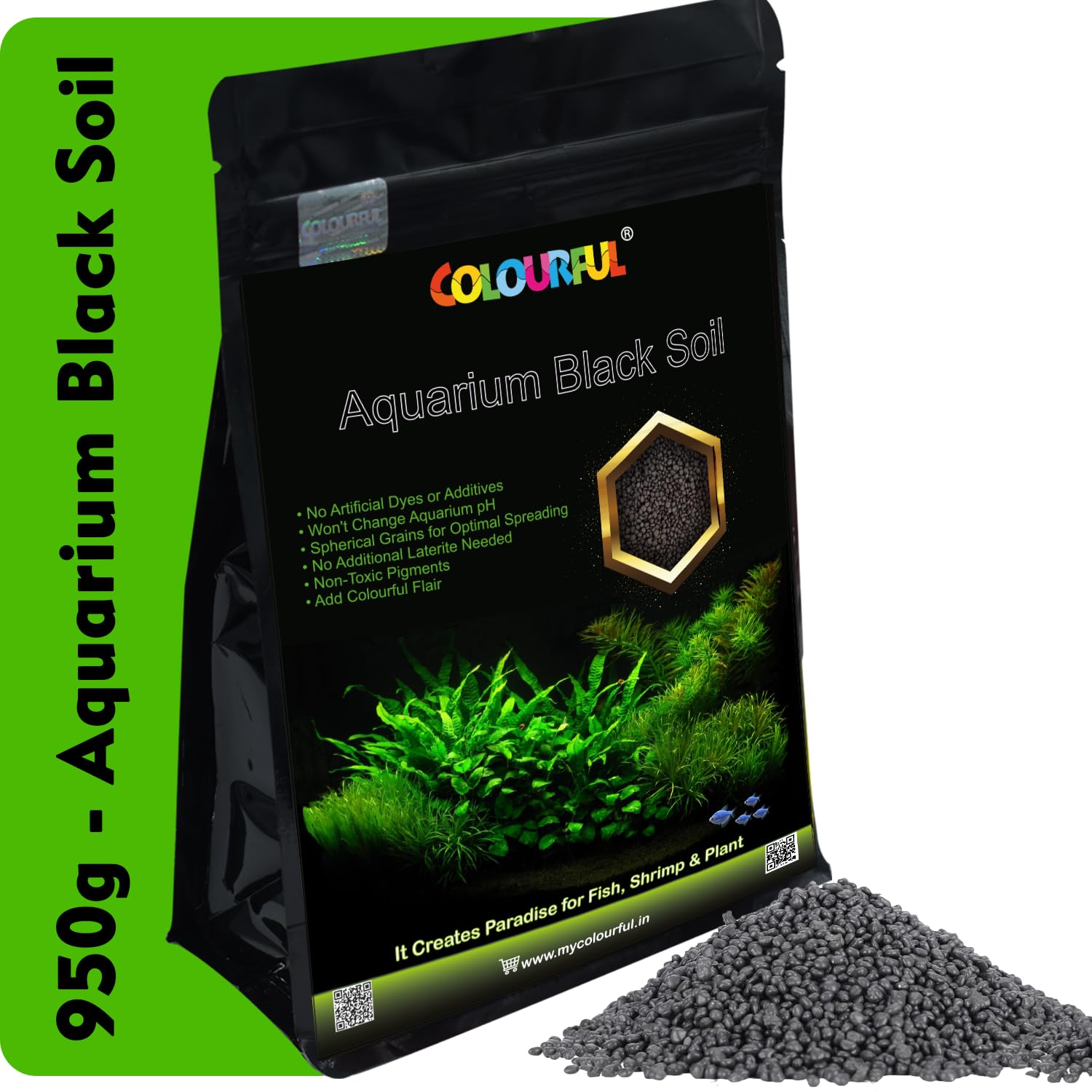 Fish Tank Live Planted Aquarium Contro Soil for Decoration as Garden Fish Tank (950g)-image-39