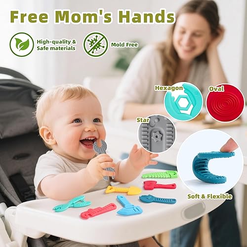 Miniatura 3 de Tools - Juguetes de baño para bebés de 1 a 3 años, 10 unidades, juguetes de baño para niños pequeños, sin moho, regalo para bebés de 6 a 12 a 18