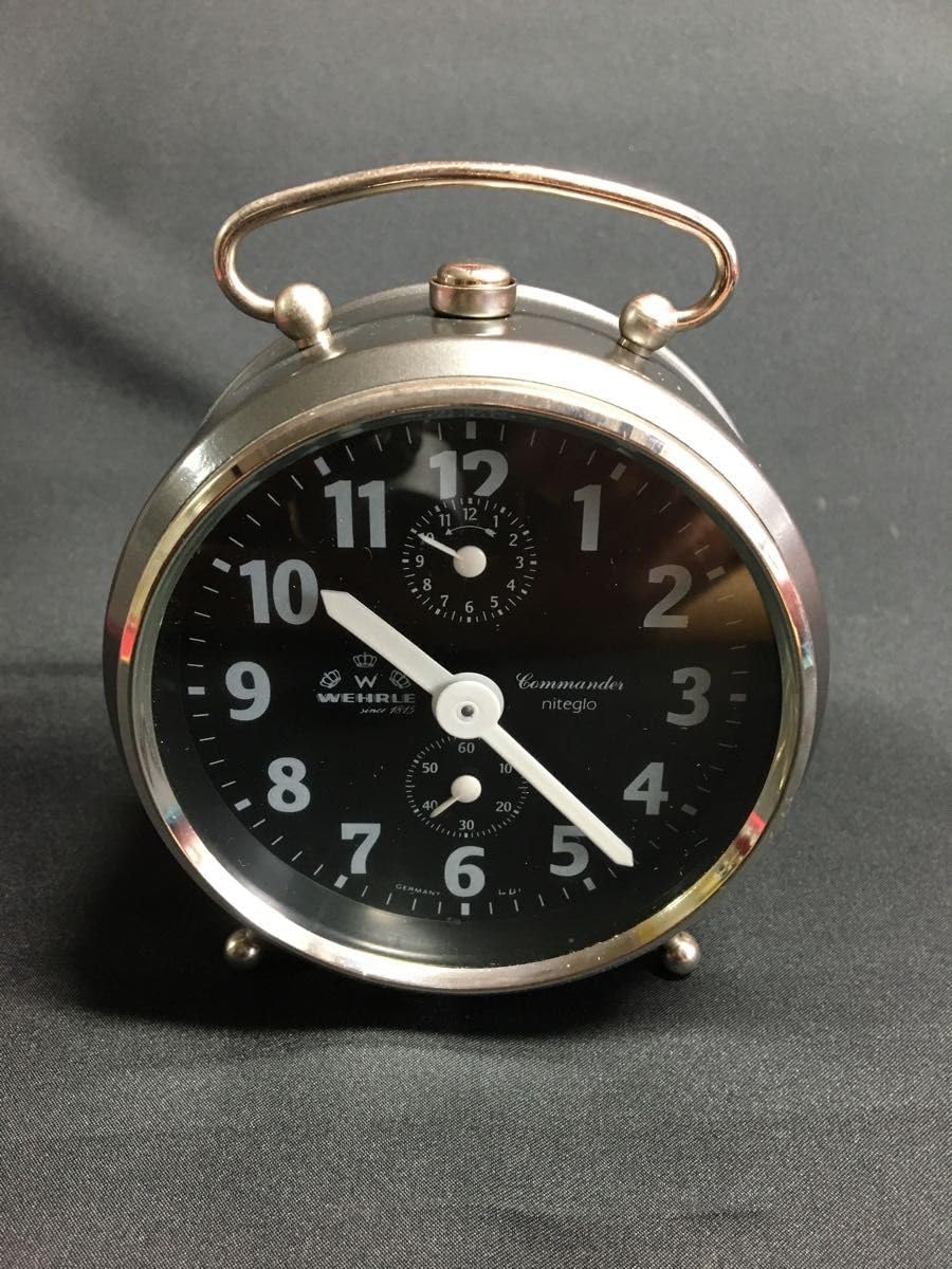 WEHRLE WEHRLE (ウェラ) 置き時計、アラーム、温度計、湿度計付 ウエラ