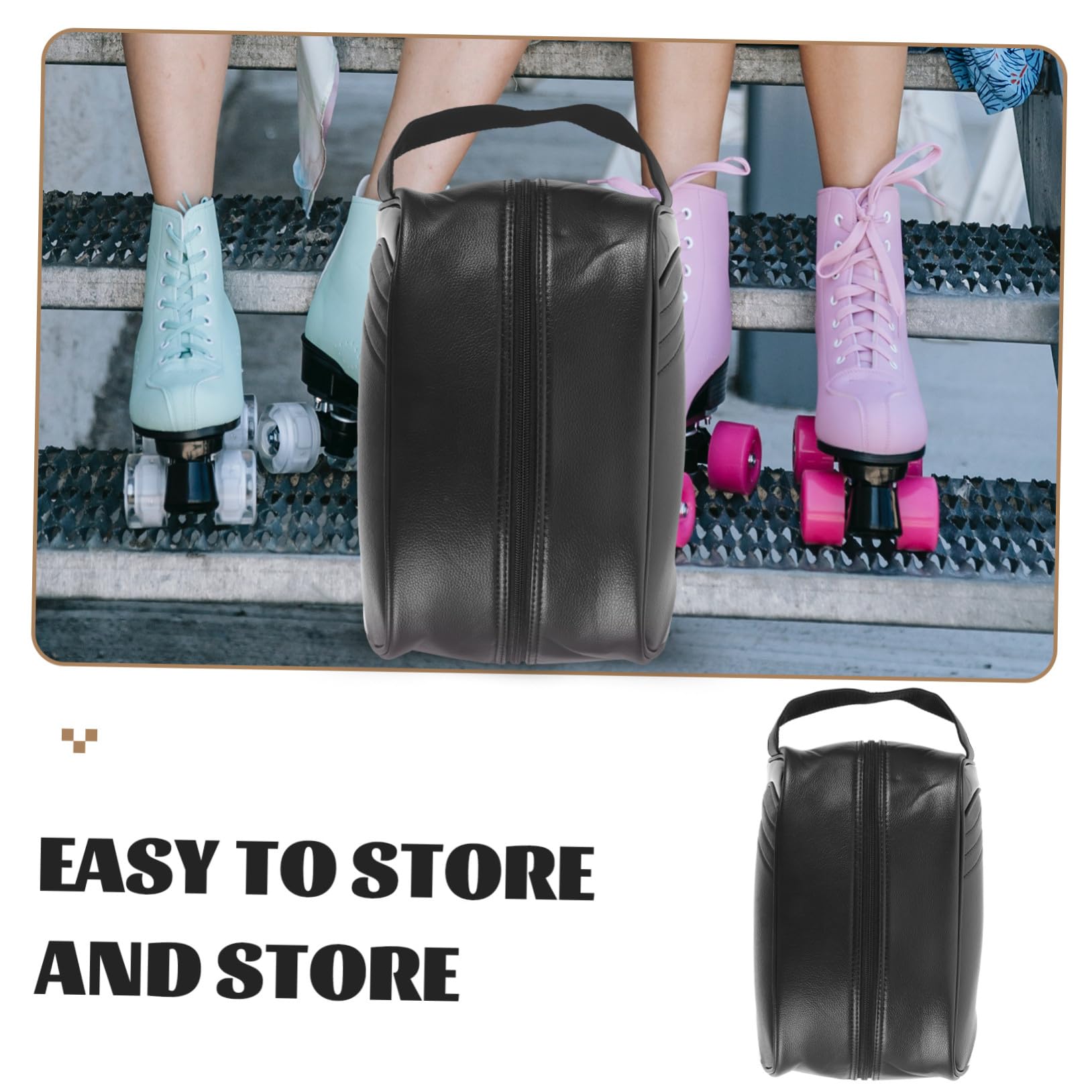 OUNONA Borsa per Scarpe da Golf in Resistente Custodia da Viaggio Cerniera per Scarpe Sportive Borsa Portascarpe Leggera e Portatile