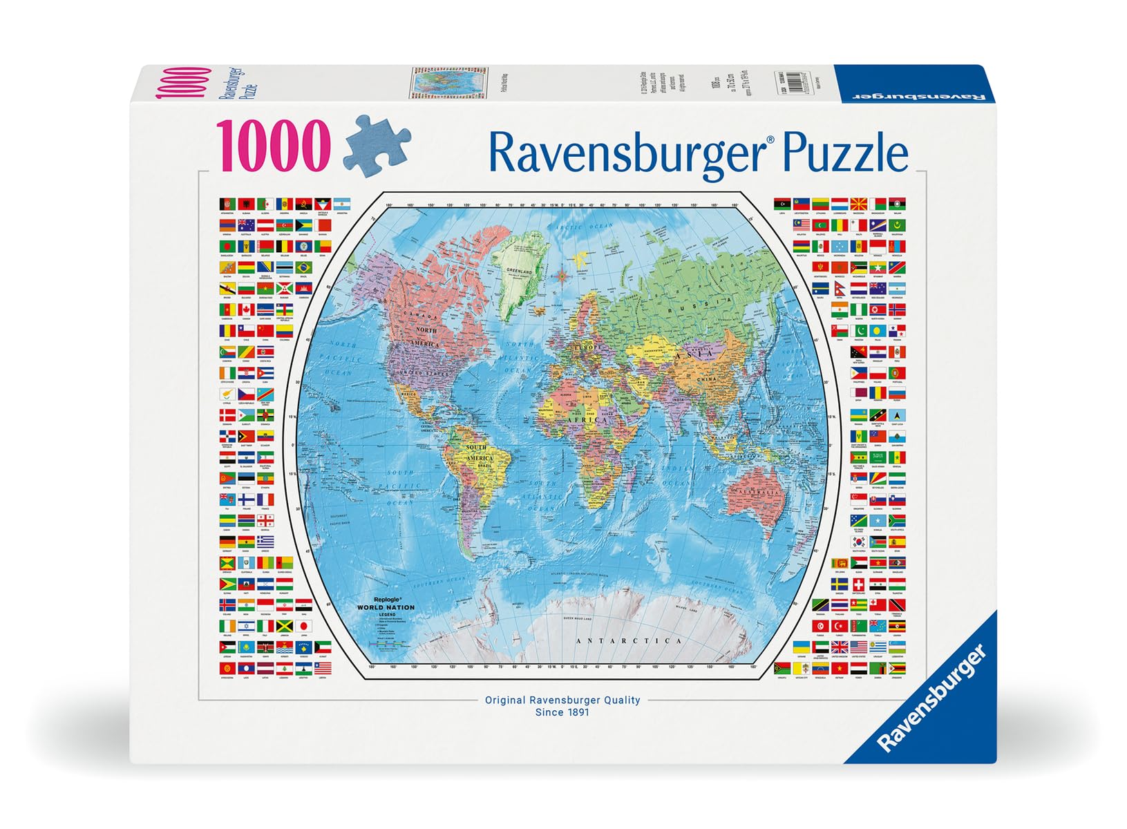ジグソーパズル The Atlas - Old Map jigsaw puzzle 1000p. Old Map 1000 Piece Puzzle by Clementoni – Historic World Map