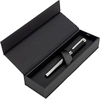 Vista 8 de HUGO BOSS Corium HSU3892A - Pluma estilográfica (poliuretano y latón, longitud 5.6 in, punta M, color negro)