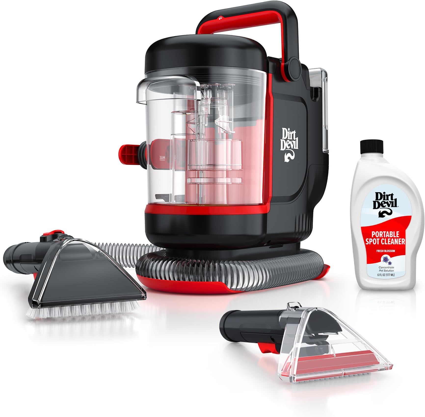 Dirt Devil Portable Spot Cleaner, for Carpet & Upholstery, Stain Remover, FD13000, Black, Compact
