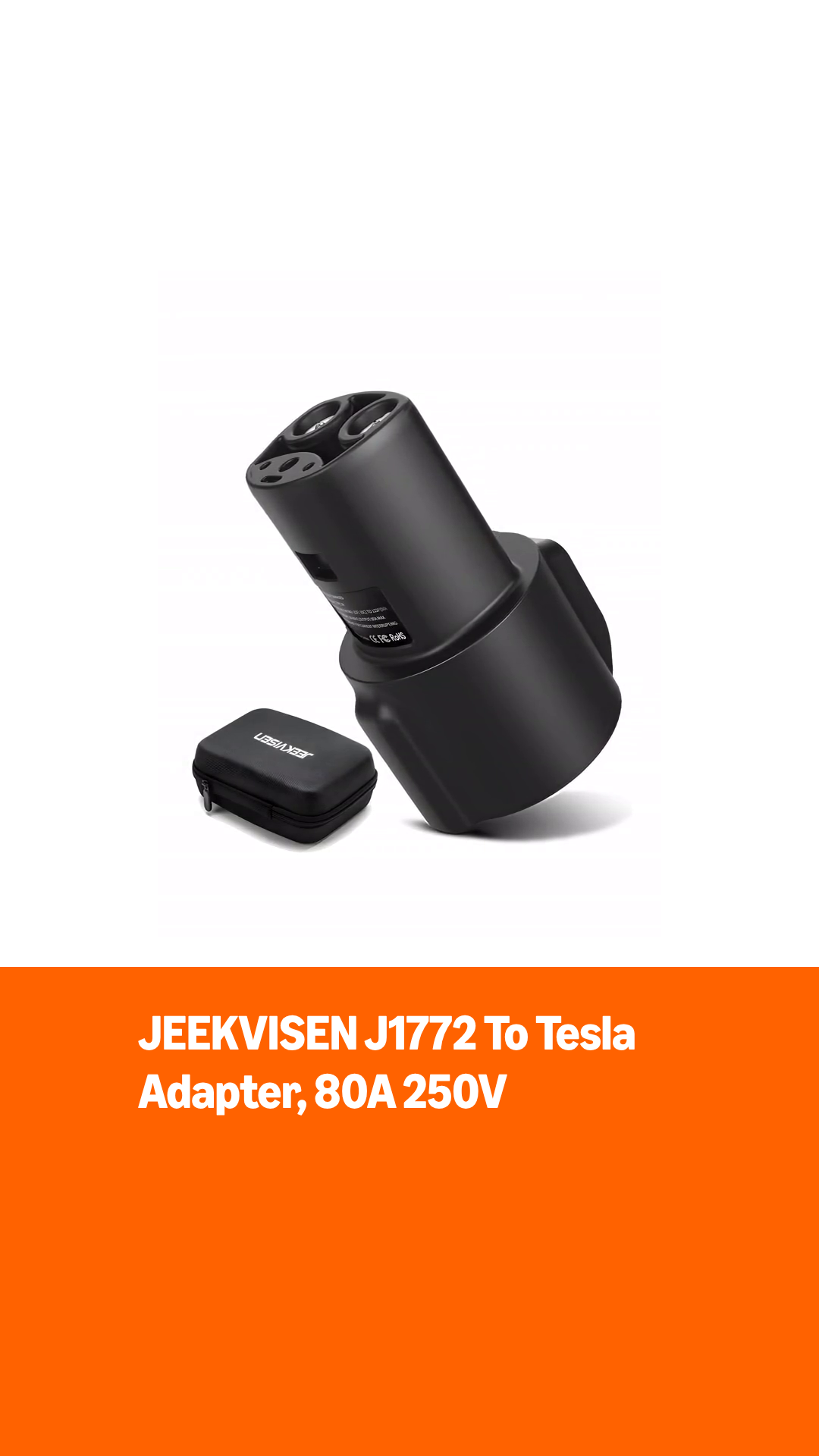 Amazon.com: JEEKVISEN J1772 to Tesla Charging Adapter, 80A 250V EV