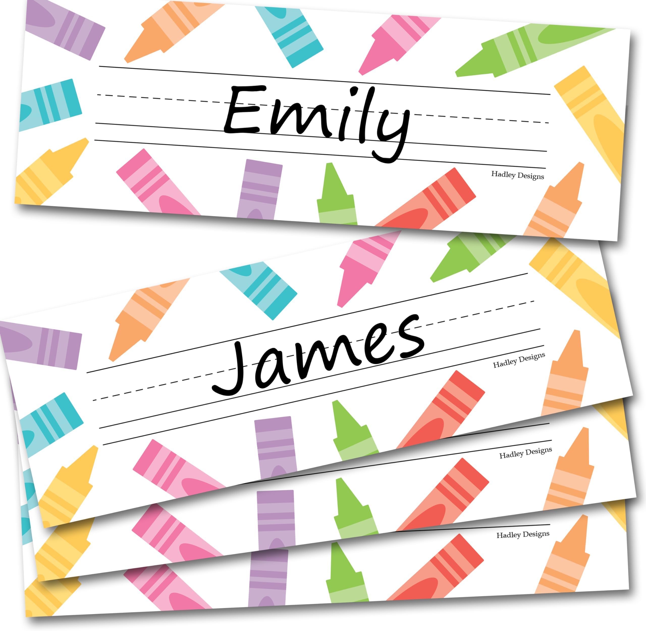 FaCraft 36PCS Desk Name Tags Stickers for Classroom