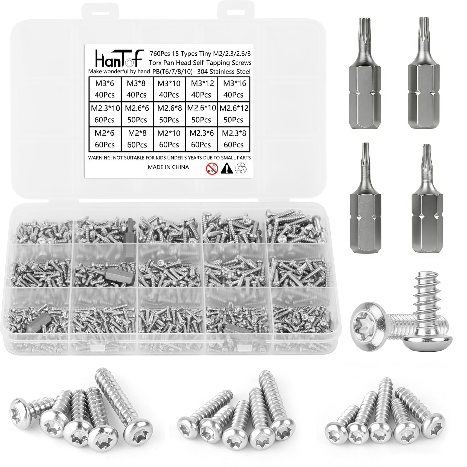 Stainless Steel Screws - 700 Pcs Assortment Kit -21