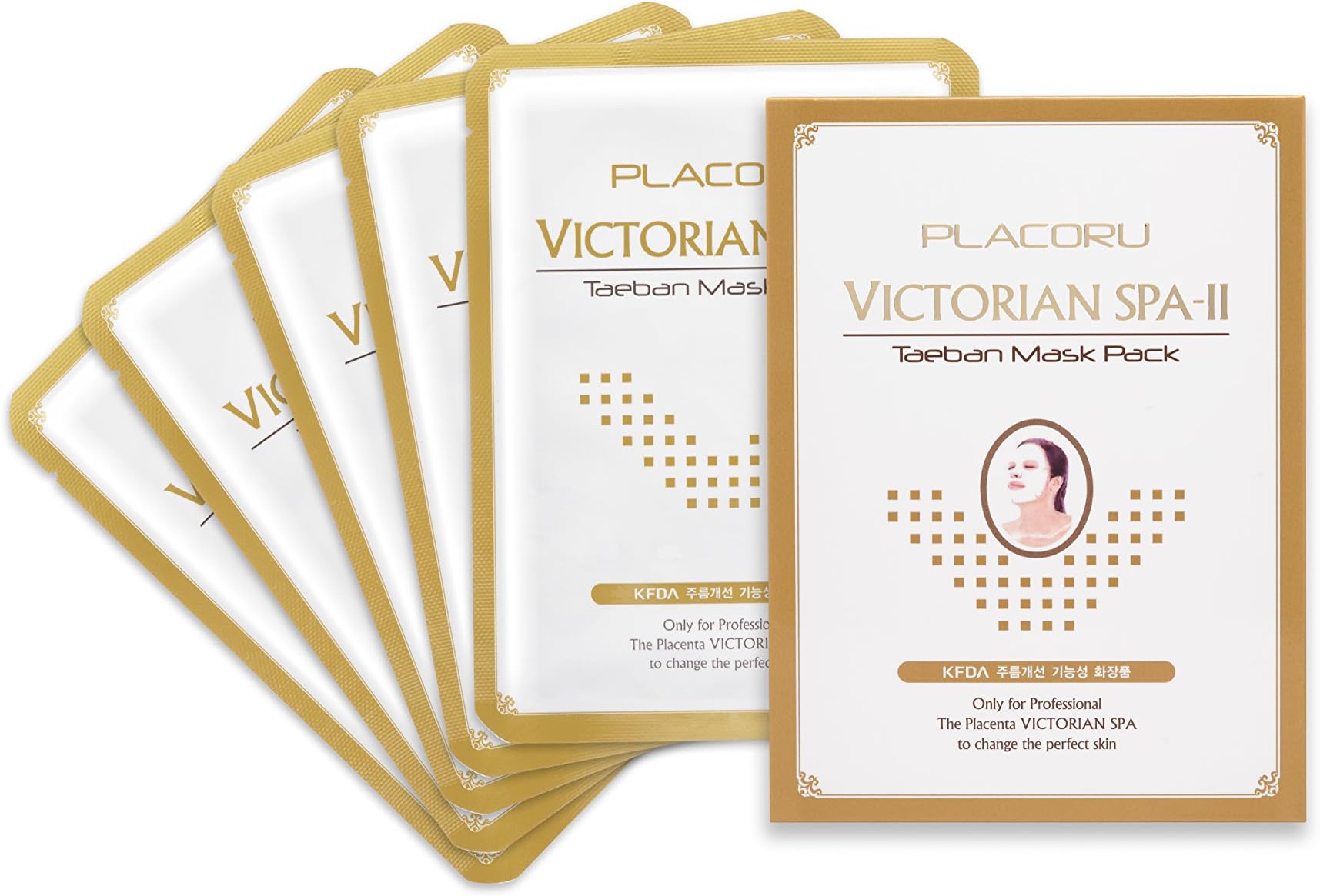 Plac Placenta Collagen Hyaluronic Facial Essence Serum Sheet Mask 32g5patch Korean Cosmetic