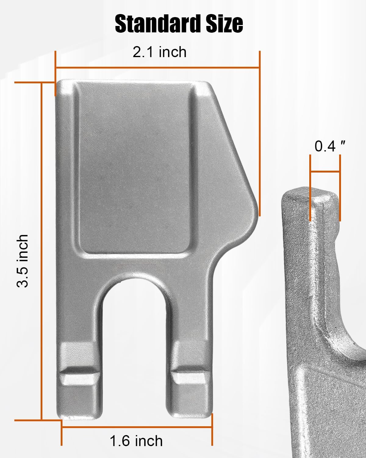 10Pcs Gage Tooth Auger Teeth 35 Size with Rubber Strip Fit for Spiral Drills and Hole Punching Machines, Outer Rim Tooth, Spiral Drill Teeth