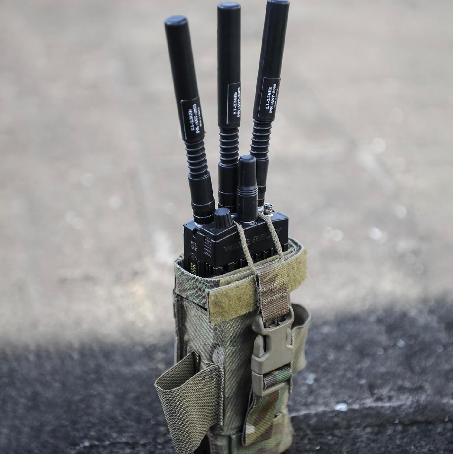 FMATAL GEAR MPU5 Style Dummy Radio Model - Tactical Airsoft Prop with DIY Modification Cables for Functional Walkie-Talkie Integration, No Communication Function (Non-Functional Model)