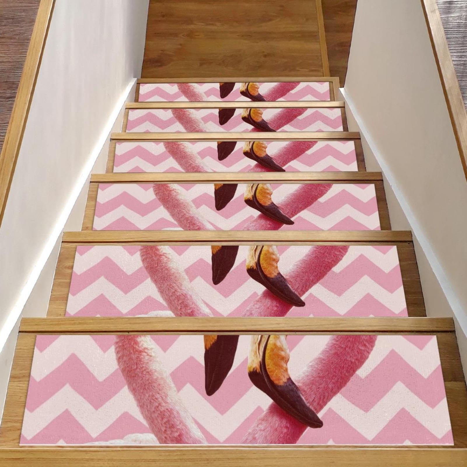 Anti-glisse escalier bois marche antidérapante lavable lot de 15 sécurité maison