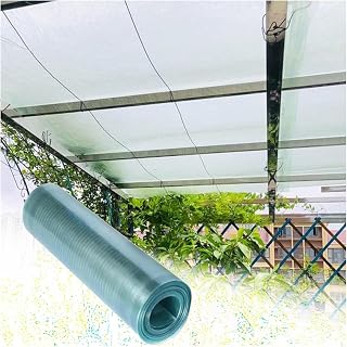 bujnie Polycarbonate Roofing Sheet, Greenhouse Canopy Rain-Proof 0.8mm Rain Shelter Replacement for Garages, Canopy, Customizable (1.2x30m/3.94x98.4ft)