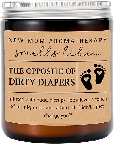 Regalos para nueva mamá, regalo divertido para nueva mamá, vela para nueva mamá, regalo para recién nacido, regalo único para mamá primeriza, nueva