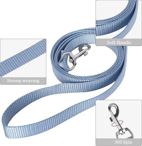 Miniatura 4 de YIMEIS Juego de arnés y correa para perro, arnés de malla suave sin tirones, chaleco reflectante ajustable para cachorros para perros pequeños,