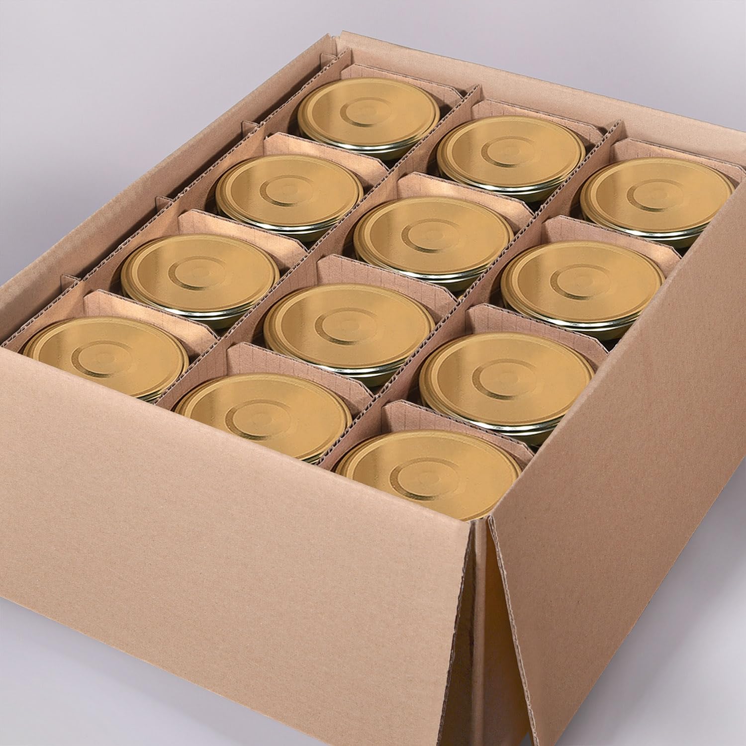com-four® 12x barattoli per conserve con coperchio a vite Made with