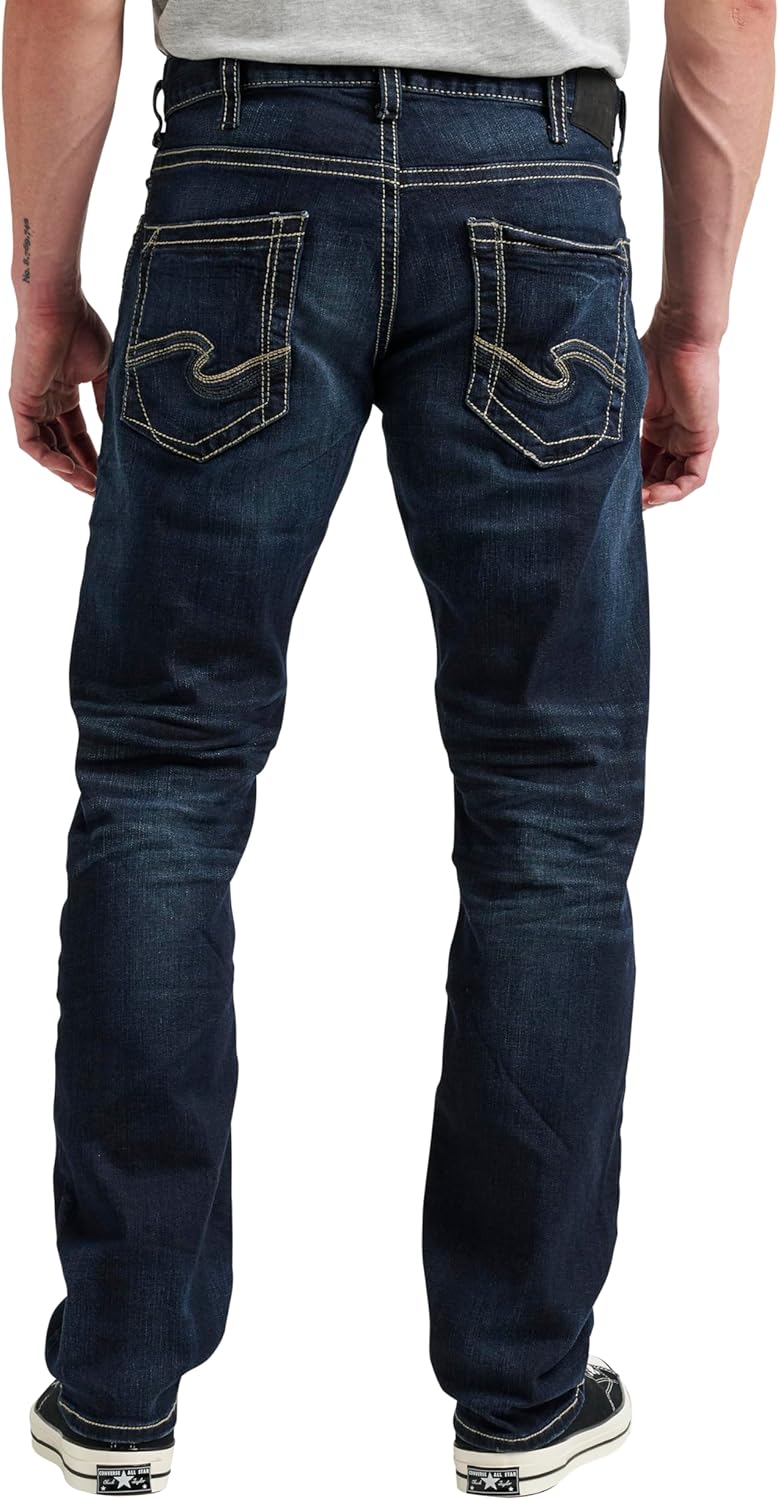Silver Jeans Co. Men's Eddie Athletic Fit Tapered Leg Jeans - Image 3