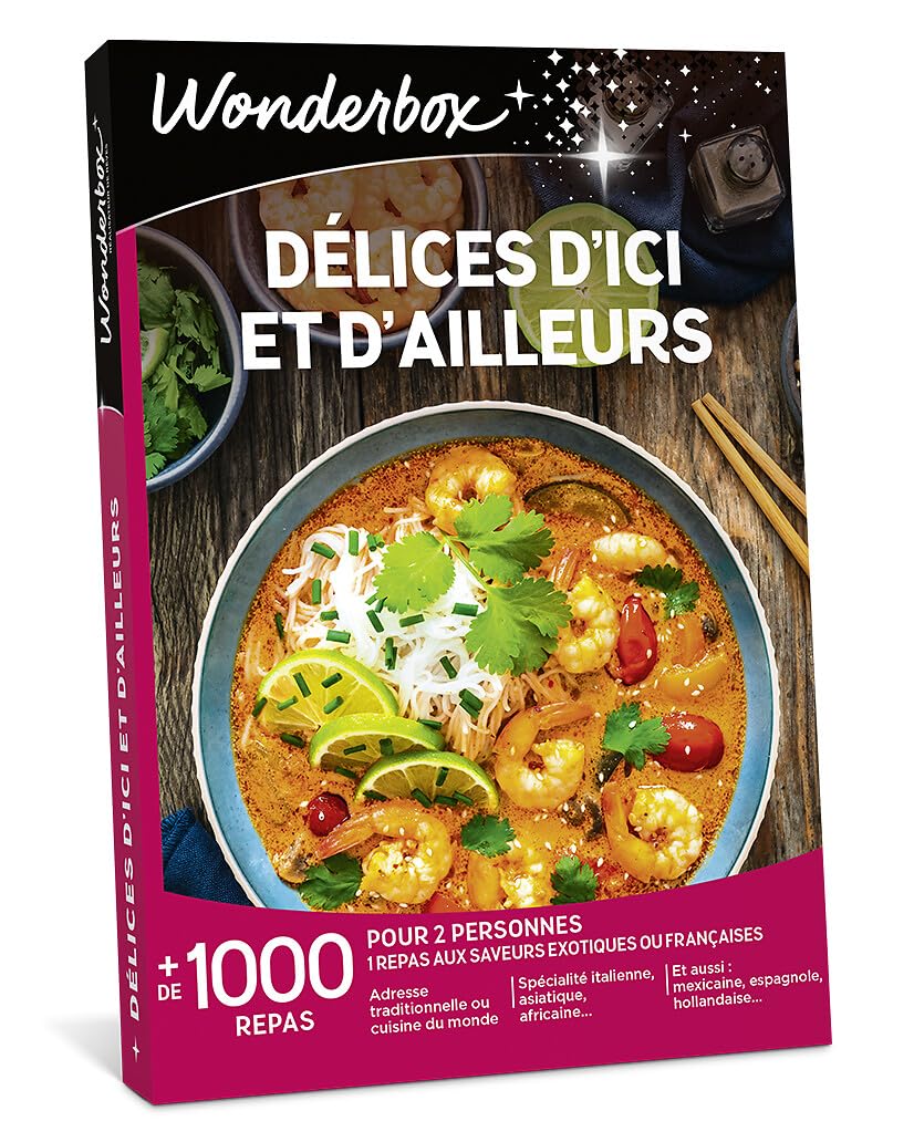 WONDERBOX - Délices D'ici Et D'ailleurs - Coffret Cadeau - Idée Cadeau Gastronomie