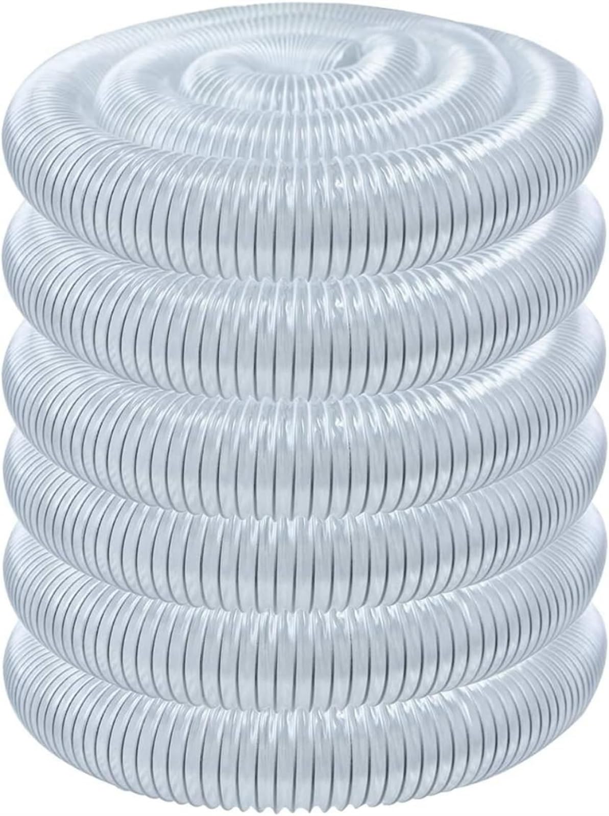 Manguera de PVC de 3" x 50' for colector de polvo de carpintería y aspiradora de taller. Manguera de 3 pulgadas for colector de polvo. Tubo de aire
