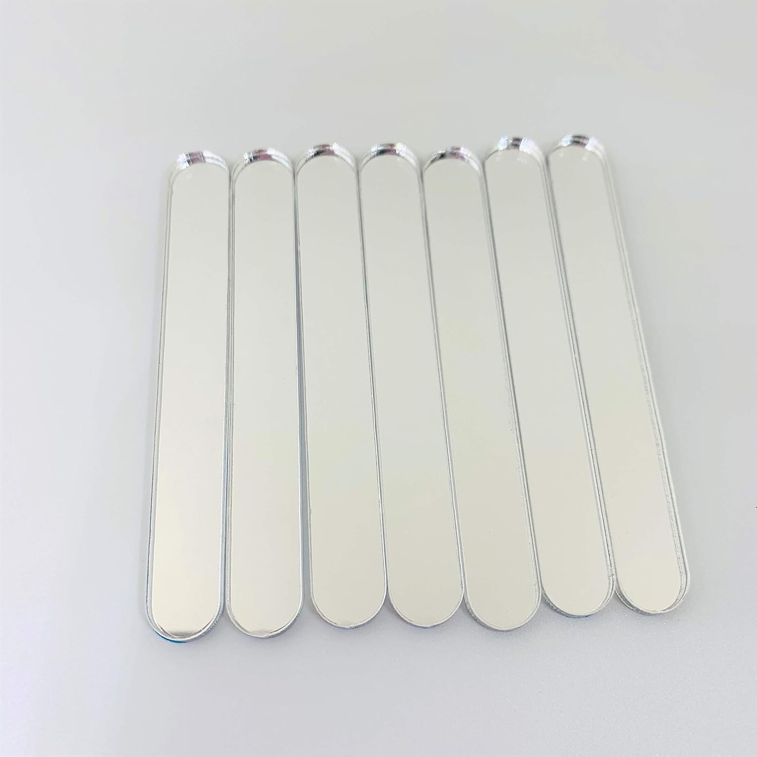 Reusable Acrylic Cakesicle Popsicle Sticks Pack of 50 (Mirror Silver)