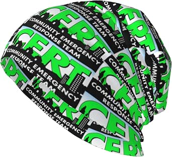 Cert Community Emergency Response Team Beanie - Stretch Slouchy Knit Skull Cap For Men & Women - View #5