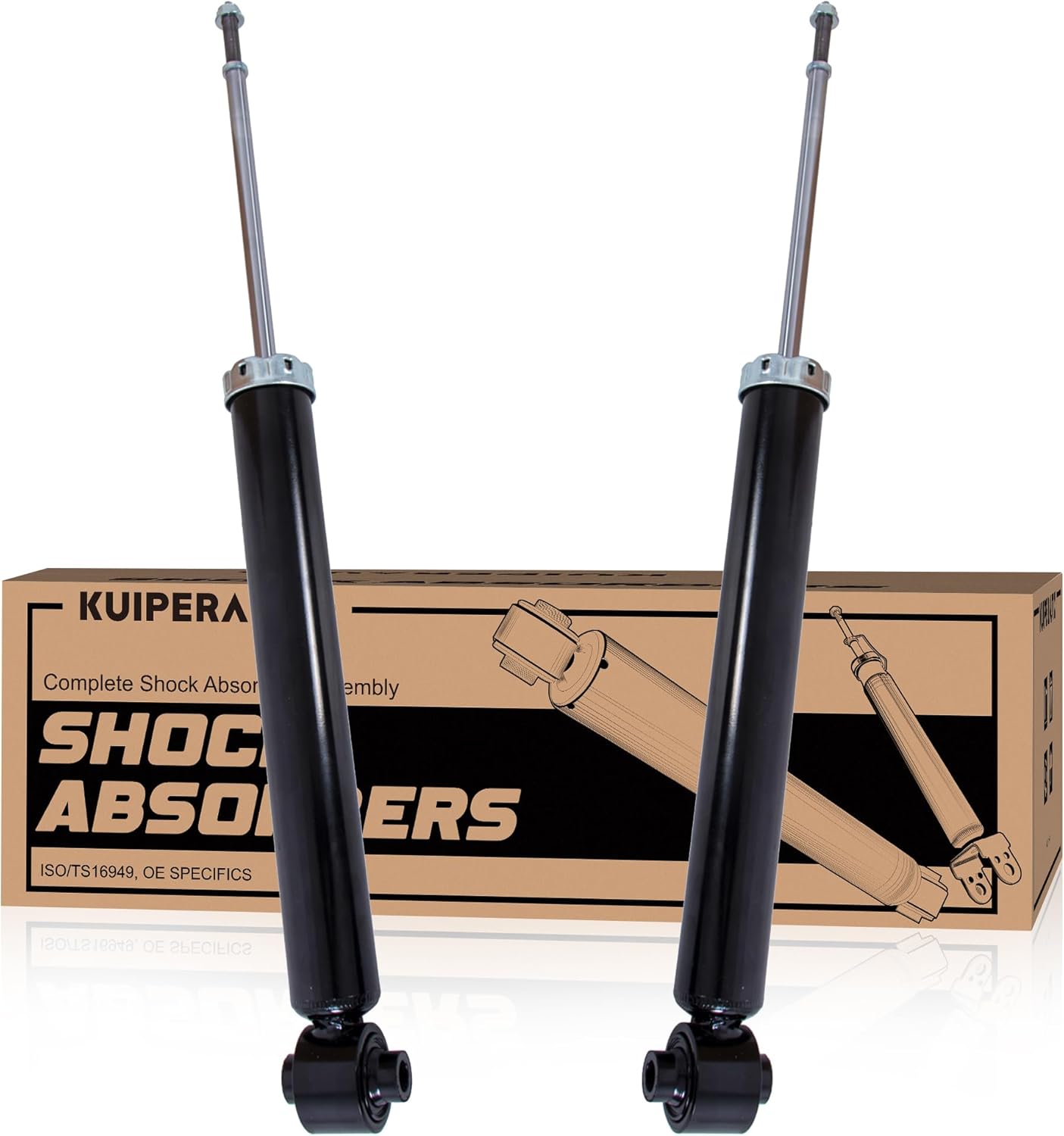 Rear Complete Struts Coil Spring Assembly 37341 344658 Compatible with 2011-2016 Kia Sportage, 2010-2013 Hyundai Tucson, 2019-2020 Santa Replacement Shock Absorbers Rear Struts - 2 Pcs 2011-2016 Kia Sportage