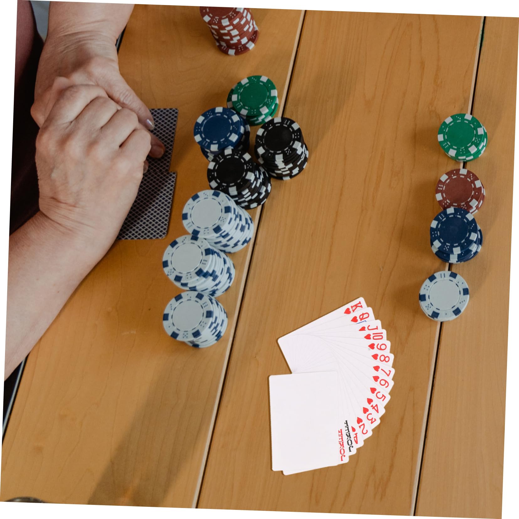 ibasenice 5sets Carte Da Poker Carta Trasferibile Termica Carte Vuote Per Progetti Per Feste e Giochi Con Amici Materiale Sicuro e Portatile Design Elegante e Decorativo Gioco Divertente