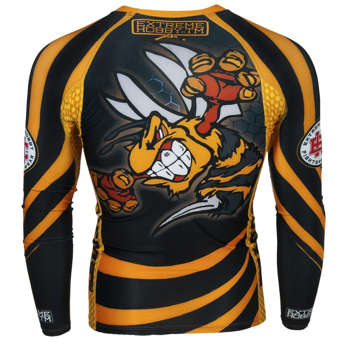Maglia a maniche lunghe, a maniche lunghe, da uomo, a compressione Rash Guard, Crossfit