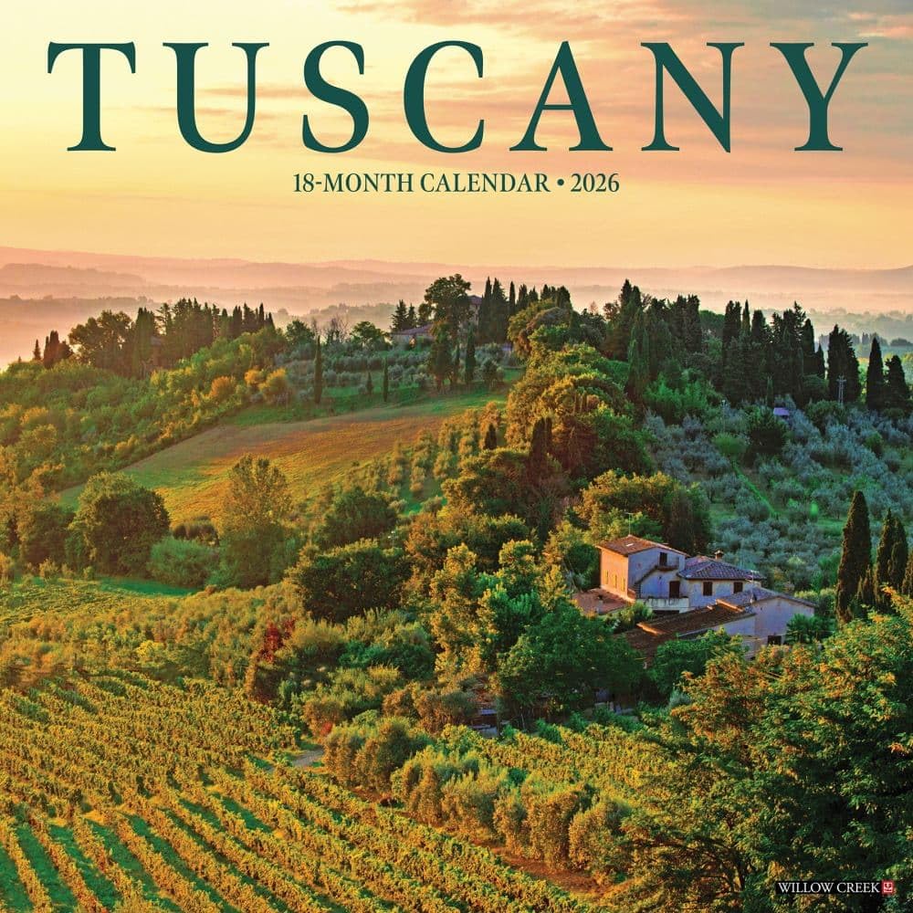 Tuscany 2026 Wall Calendar