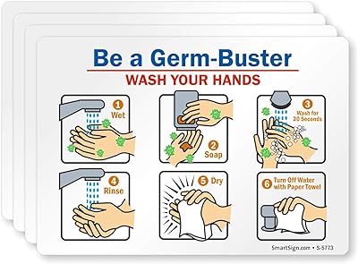 SmartSign “Be A Germ-Buster - Wash Your Hands