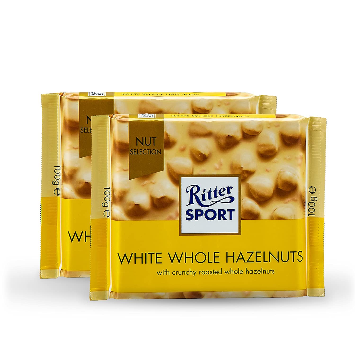 Ritter Sport Whole Hazelnuts White Chocolate 100g (Pack of 2) Ritter Sport Chocolates in Nut Selection, product of Germany | share with friends and family | Nutritious and Nutty Crunch (B097ZMKR1S) Amazon Price History, Amazon Price Tracker