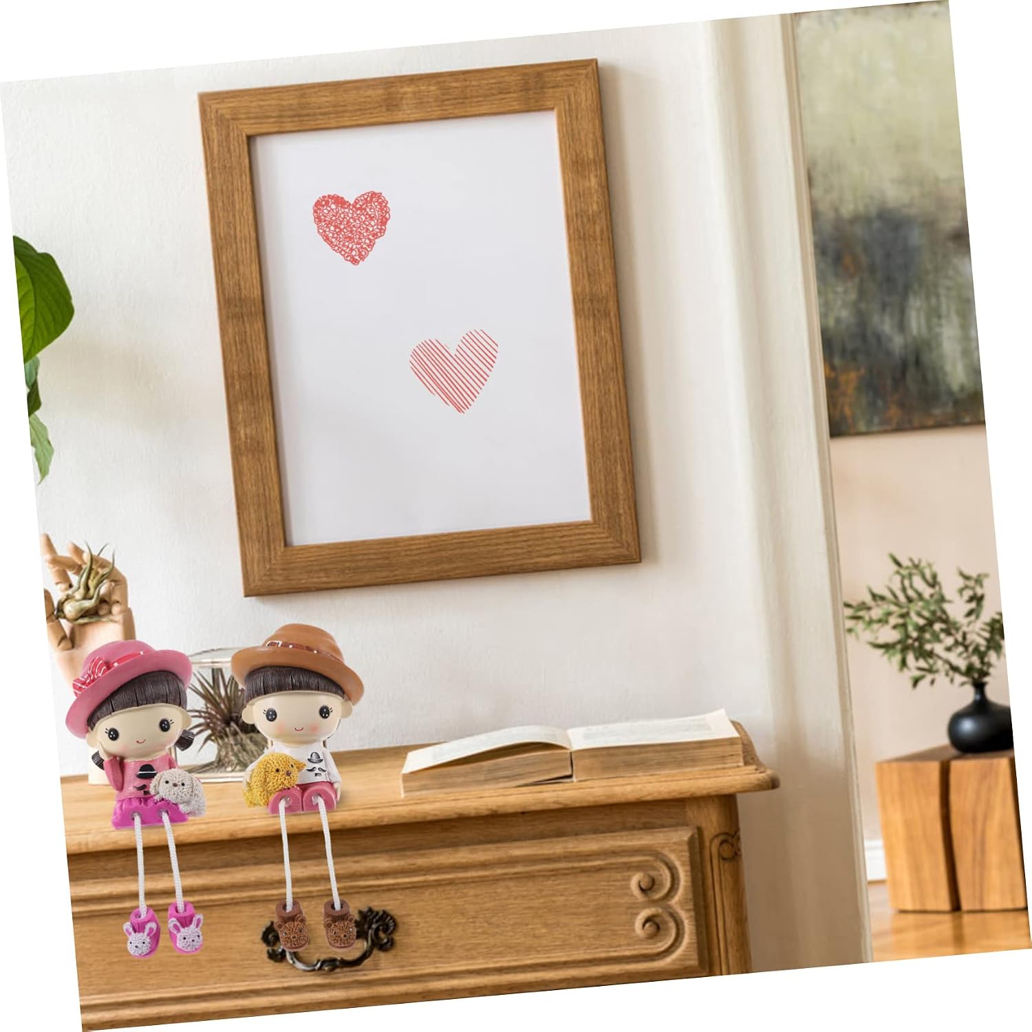 SOLUSTRE 2Pcs Creative Dolls for Home Decor Adorable Tabletop Decorations for Birthdays and and Attractive Bedroom and Cabinet
