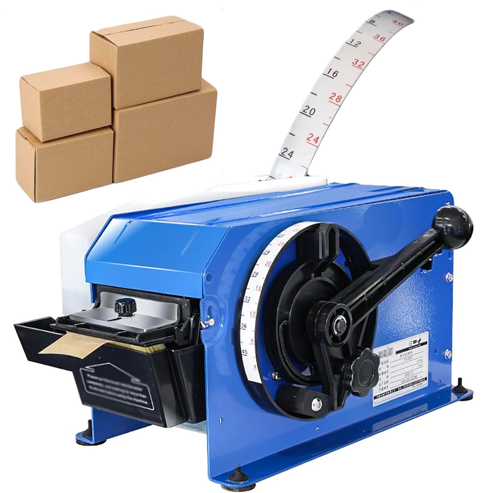 YXYLJOZ Water Activated Tape Dispenser - Semi-Automatic Kraft Cutters, Adjustable Length 10-100cm & Width 2-10cm, Labor-Saving Handle for Efficient Office Packing