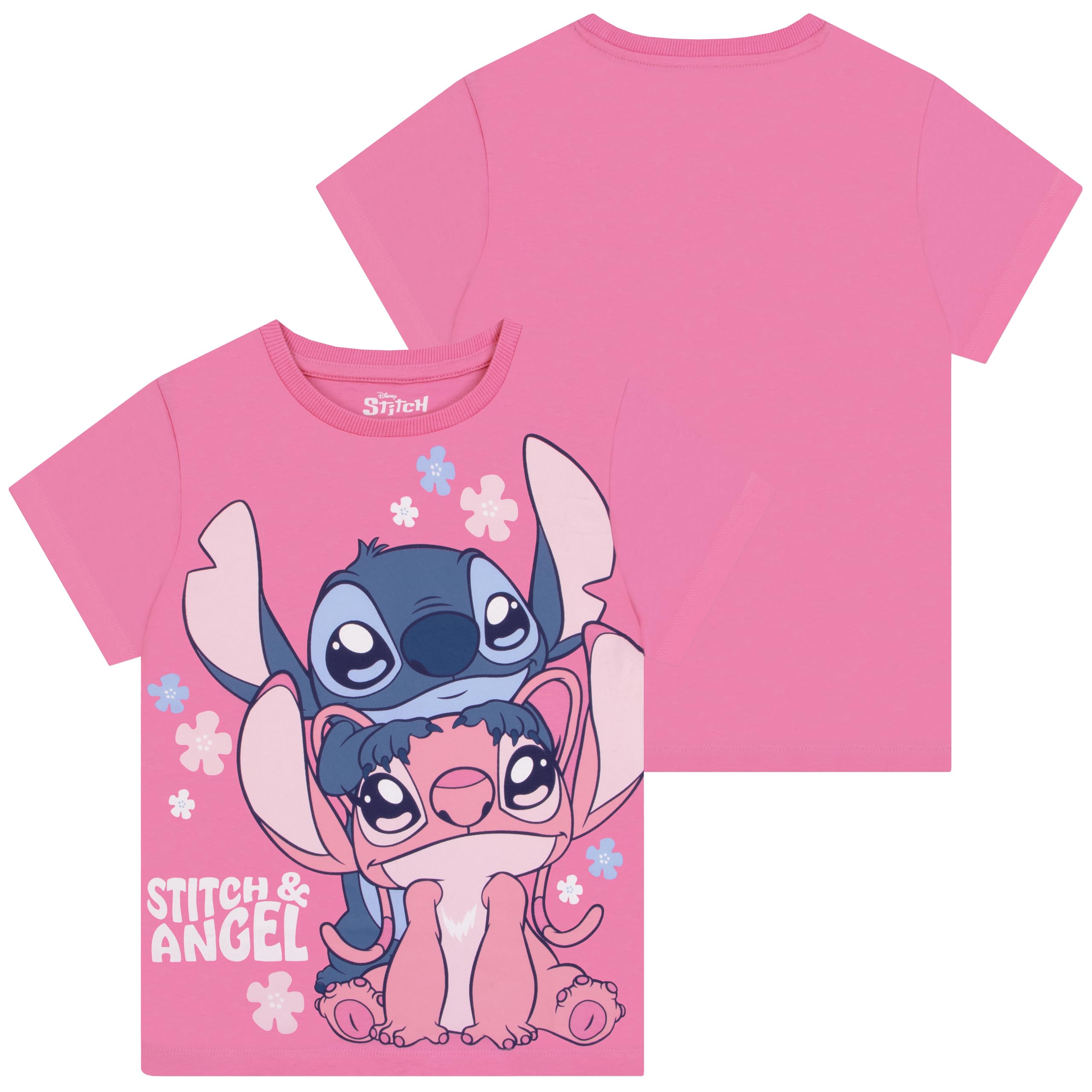 Disney Lilo Y Stitch Pack De 3 Camisetas Niña, Camiseta Stitch Y Angel, Top Niñas Multipack, Ropa Niña