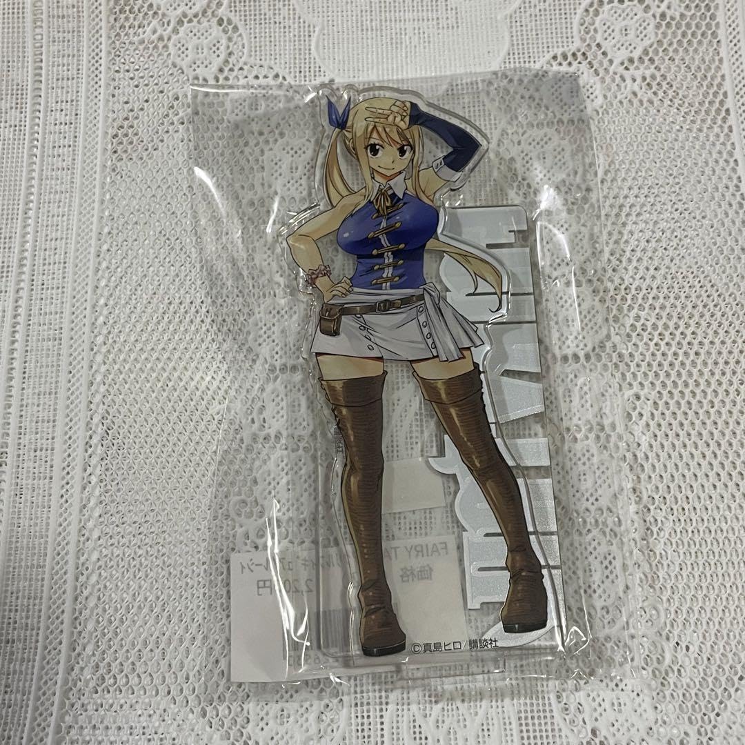 【限定】フェアリーテイル 版画展 アクリルスタンド エルザ＆ルーシィ セット 限定】フェアリーテイル 版画展 アクリルスタンド エルザ