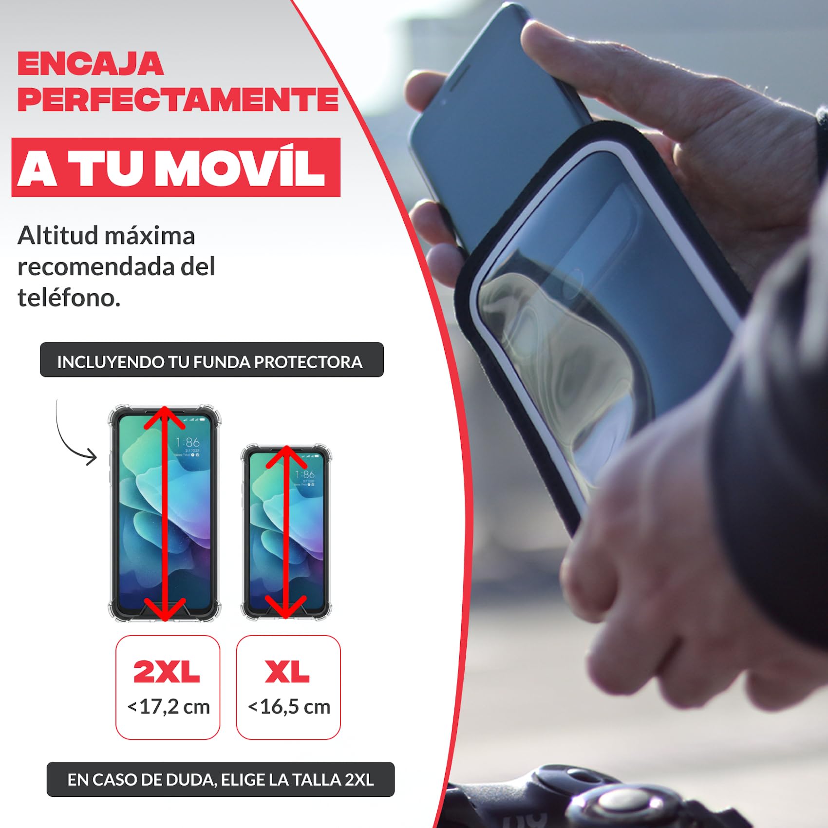 Shapeheart Soporte Móvil Bicicleta Pro con Funda Magnética | Para todos los móviles | Fijación al manillar 22–32 mm | GPS MTB y e-bike | Se fija y retira con una mano | Antivibración