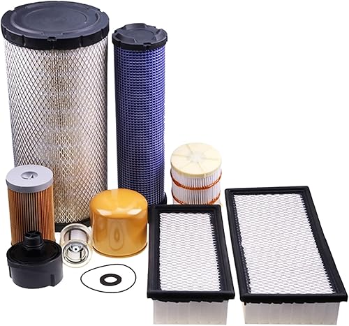 Kit de filtro de 1000 horas compatible con cargador de orugas Caterpillar 259D 279D 289D 299D 299D2