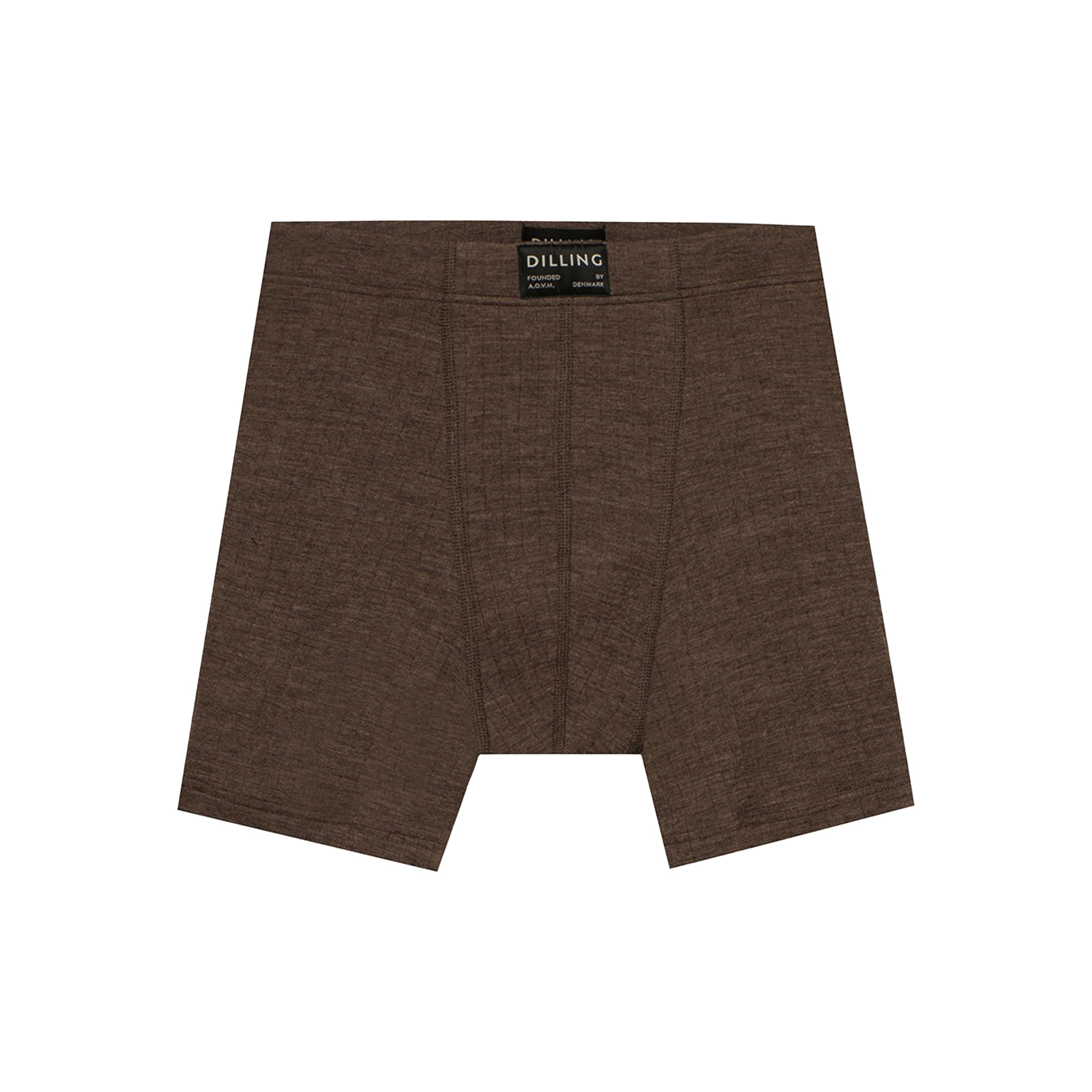 Dilling Men's Chestnut Brown Boxer Shorts In Merino Wool For - M