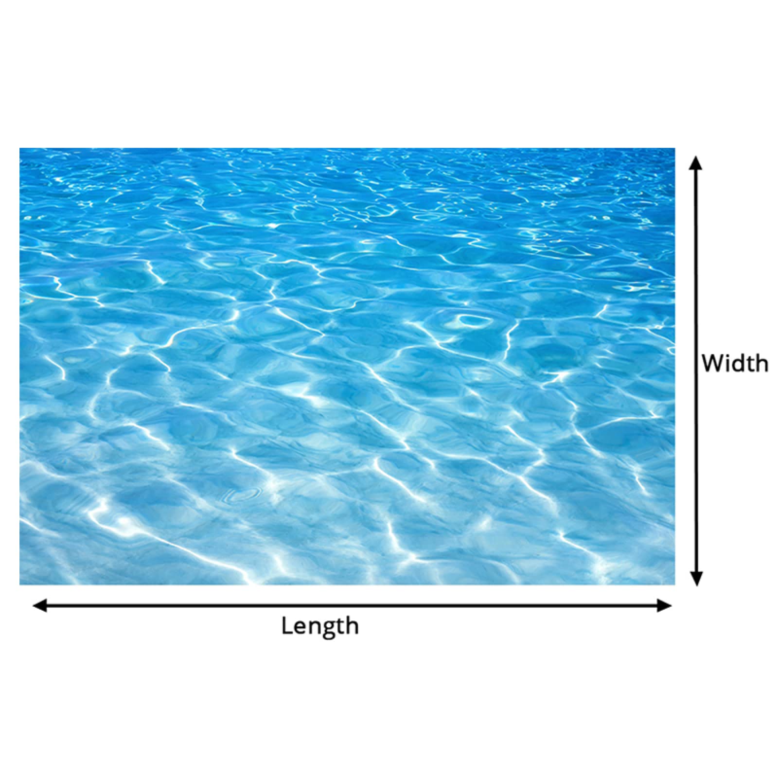 GIOBEL Carta da parati murale moderna blu acqua di mare paesaggio decorazione domestica 3d pavimento piastrelle adesivo camera da letto bagno PVC autoincollante pittura