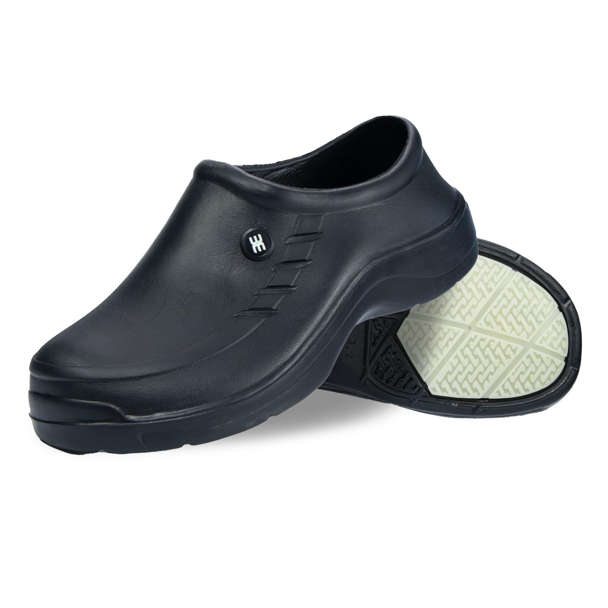 Evacol Non Slip Shoes for Women - Slip On Clogs, Comfortable Work Shoes