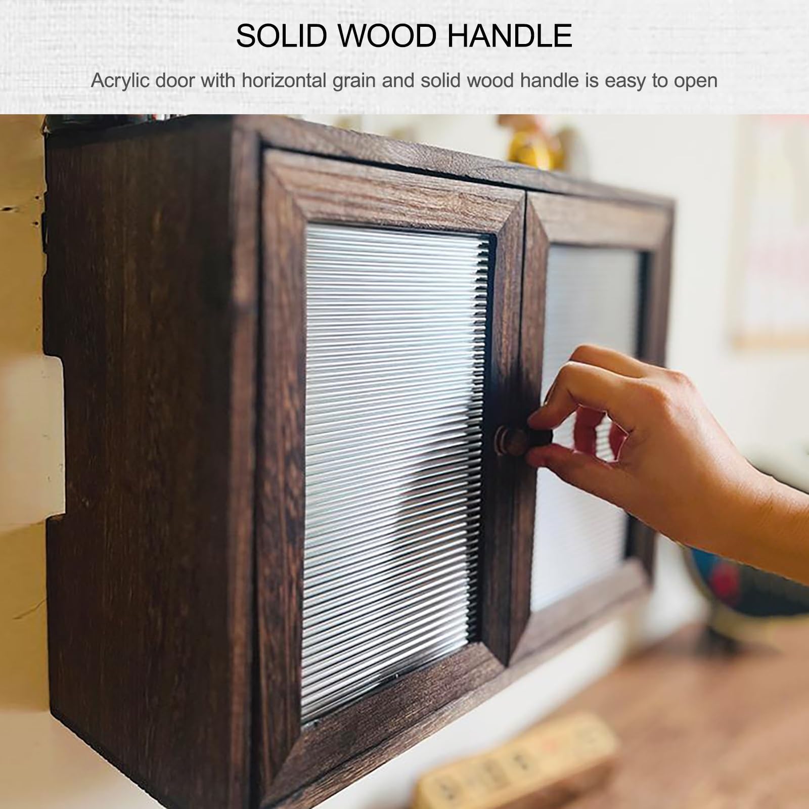 Étagère murale en bois massif pour routeur WiFi – Boîte de rangement cachée et armoire pour maison/bureau, marron, 50 x 15 x 20 cm – nize votre routeur et câbles