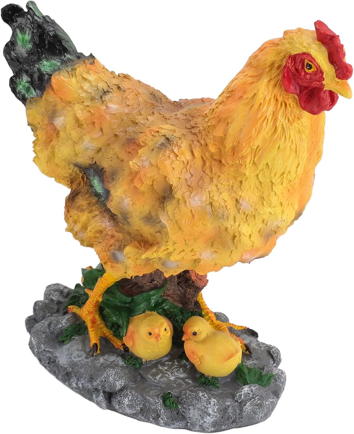 SUNGOOYUE Hen Fairy Garden Accessories Chick Figurine Landscape Desk Decor Ideal Fairy Garden Enthusiasts