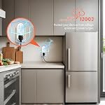 Refrigerator Surge Protector, GIDEON 1200J Voltage Protector for Fridge & Freezer, Single Outlet Wall Plug with Over/Under Voltage & Brownout Protection, Appliance Surge Protector 15A 1800W
