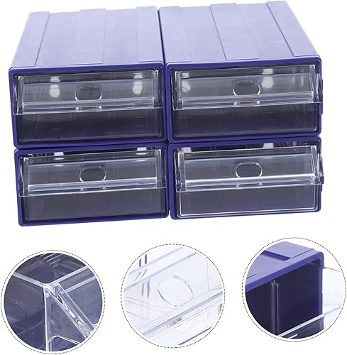 Miniatura 3 de Zerodeko Cajones de almacenamiento, 4 unidades, cajón de almacenamiento apilable, bolsa de té, caja de almacenamiento, organizador de contenedores