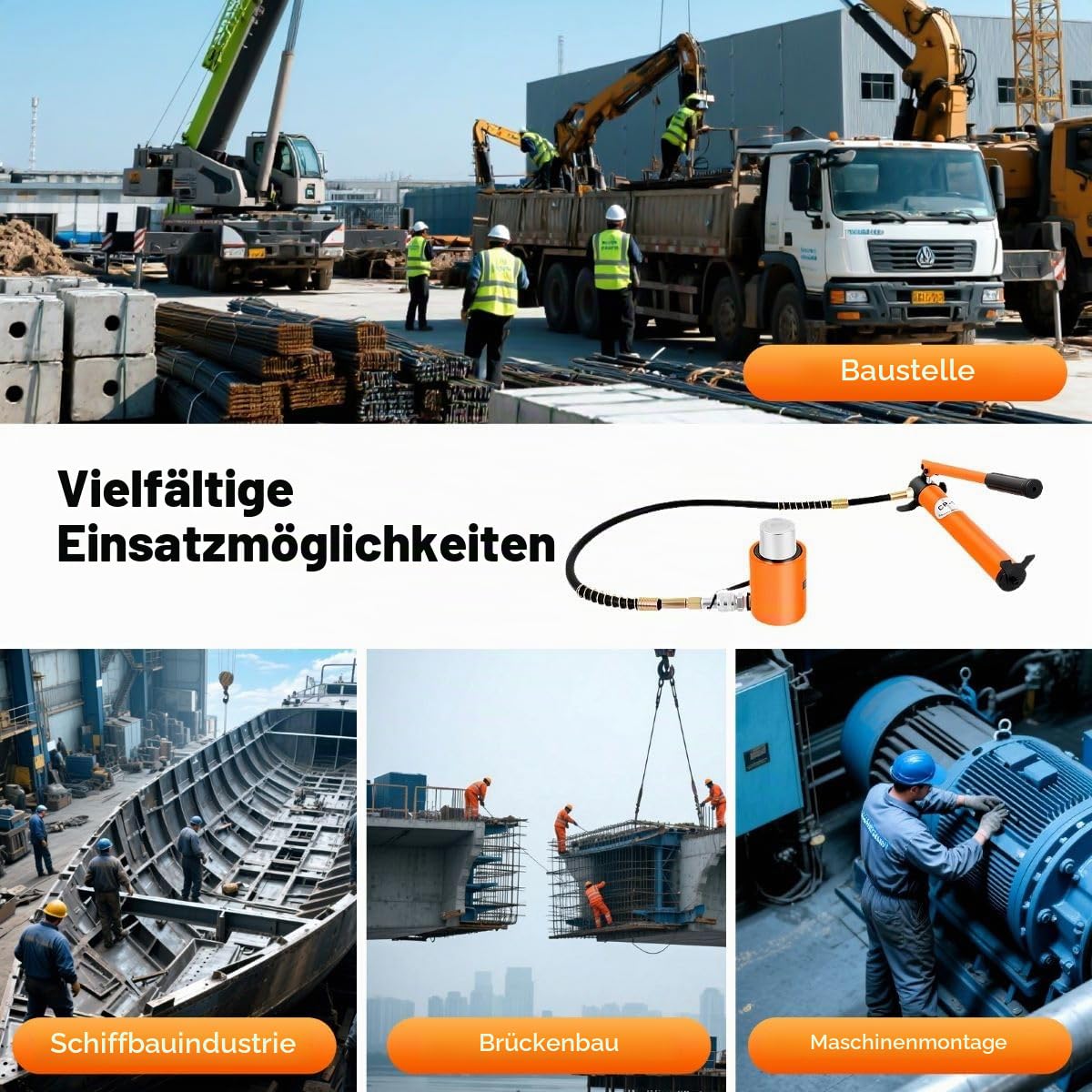Hydraulikpumpe, 20 Tonnen, Hydraulikpresse, Hydraulikzylinder, Einteiler, mit Hydraulikpumpe Cp-180 Hydraulikbuchse