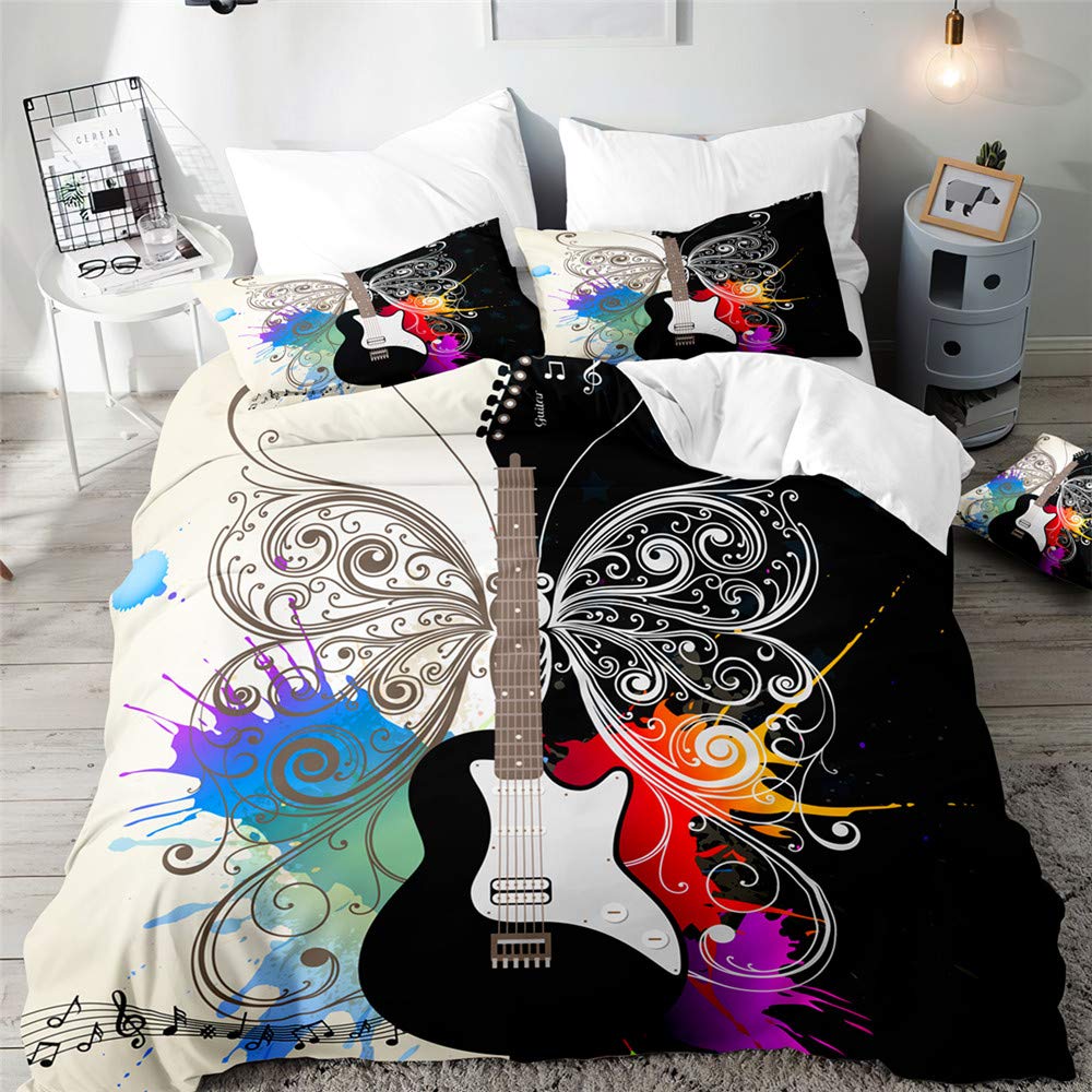 Lot De 3 Draps Housses 90x190x30 Cm 1 Personnes Lit Sombre Avec 2 Taies